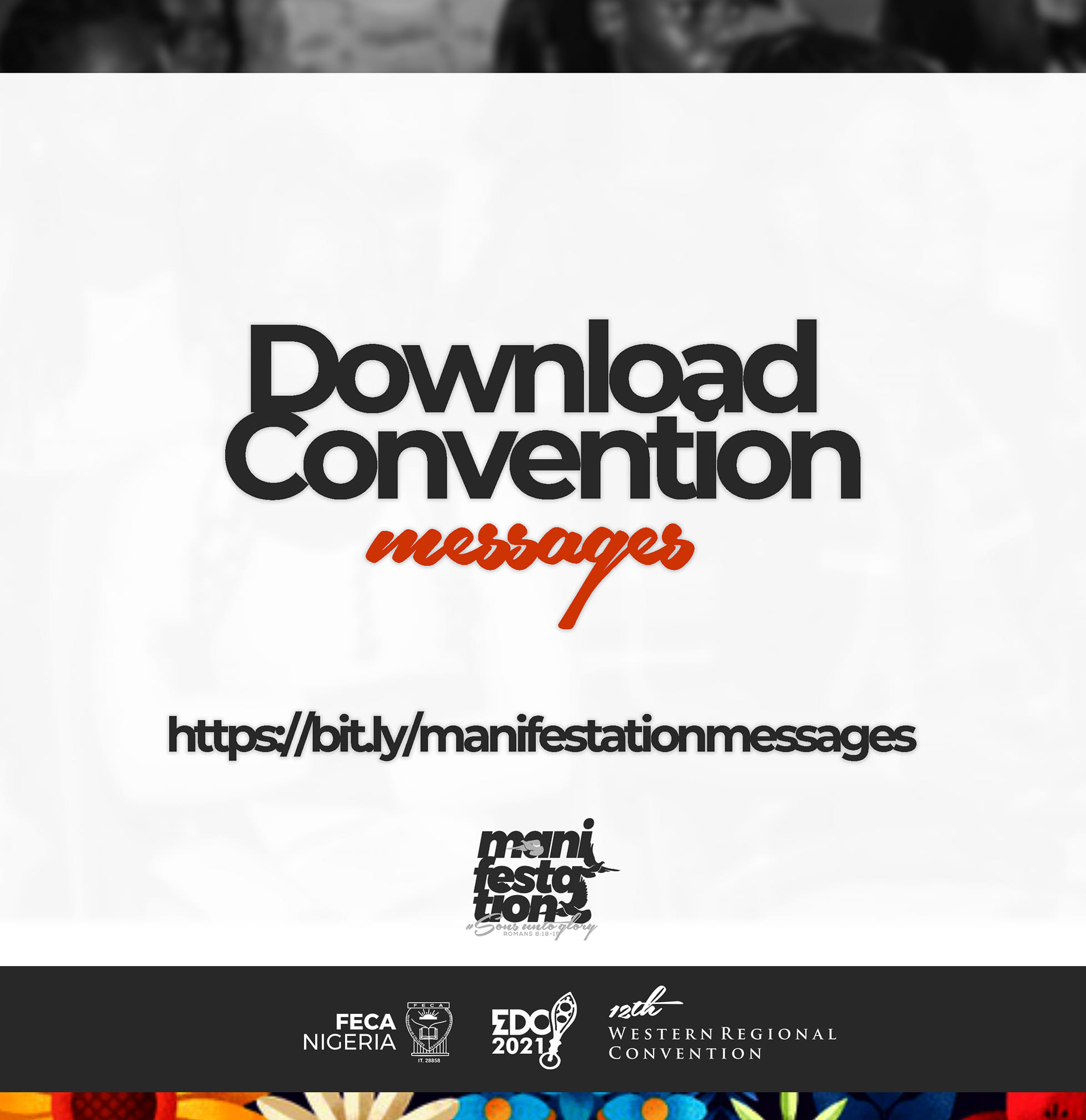 Message download link for  Manifestation Convention, 2021